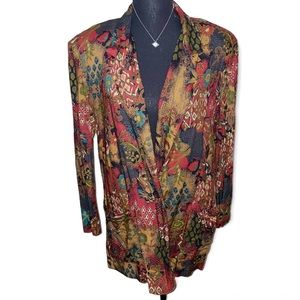 vintage floral blazer